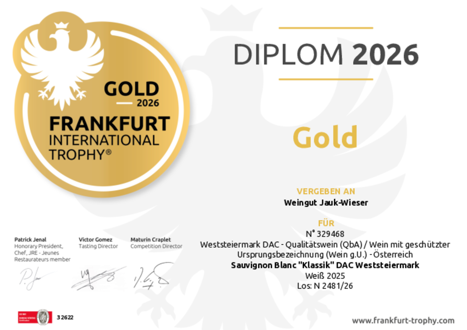 Frankfurter Wein Trophy 2026