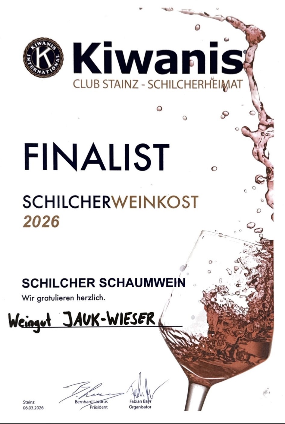Kiwanis Schilcherkost 2026