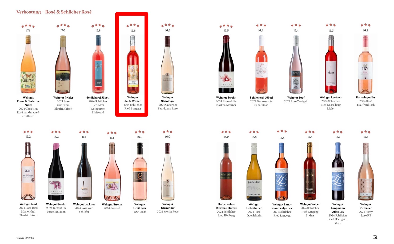 VINARIA Rosé & Schilcher Verkostung