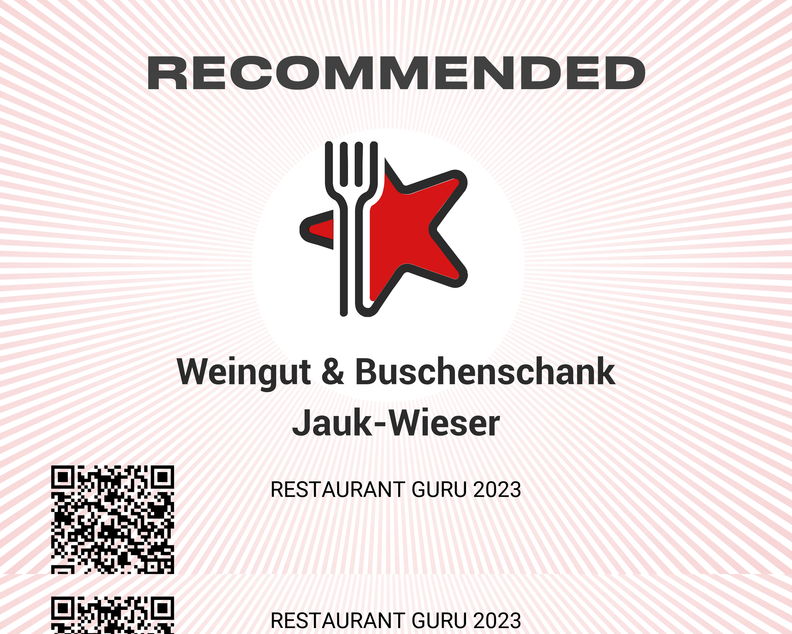 Restaurant Guru Auszeichnung